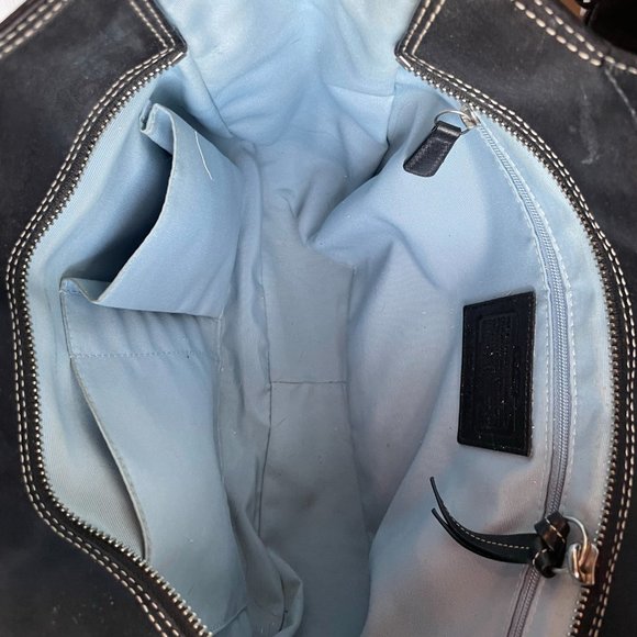 Coach Smooth Black Leather Tote/Shoulder Bag - Picture 5 of 5